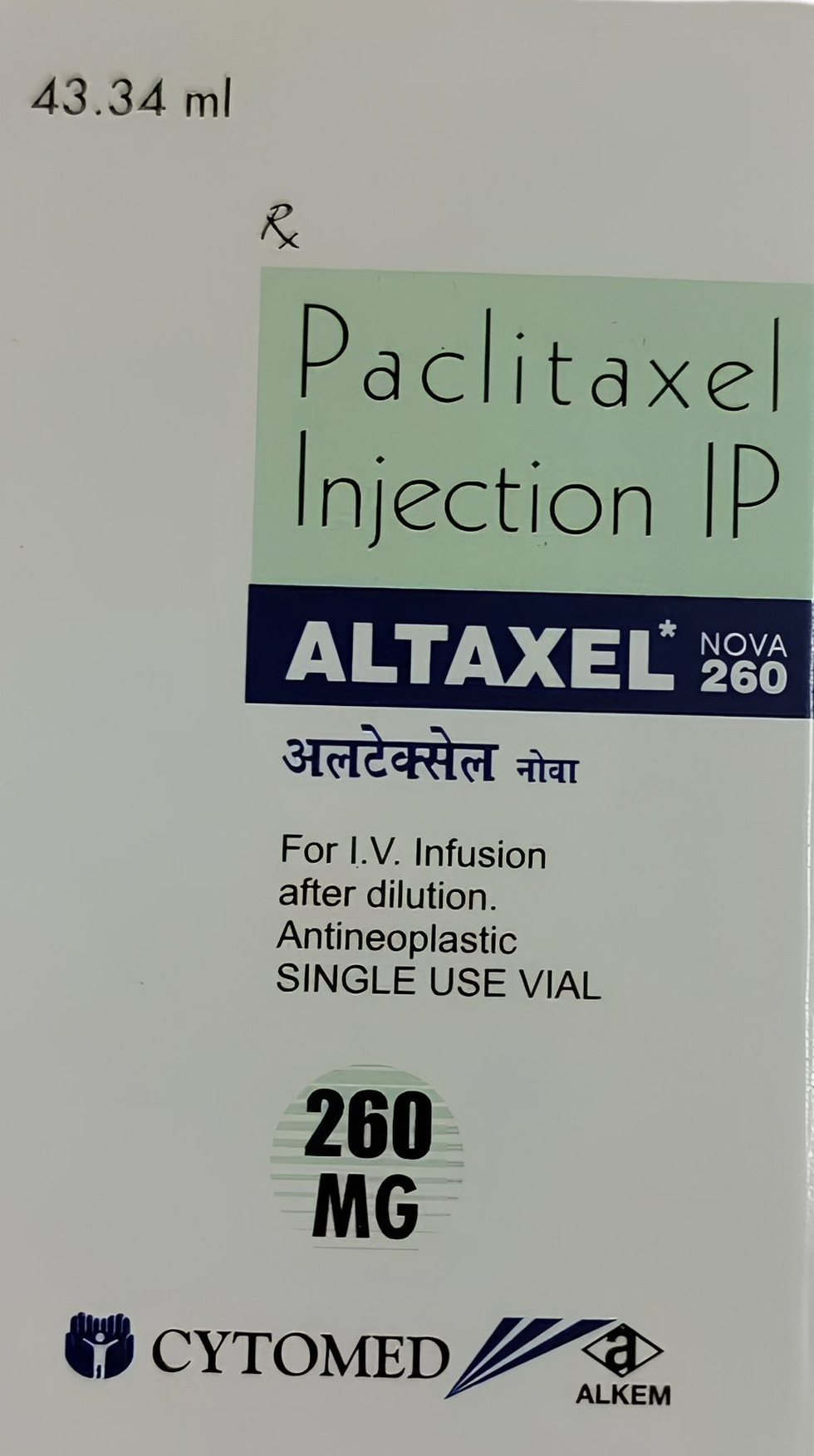 ALTAXEL NOVA 260MG INJ