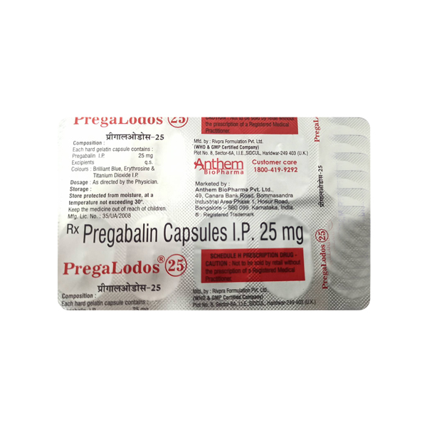 PREGALODS 25MG CAPS(BOX)