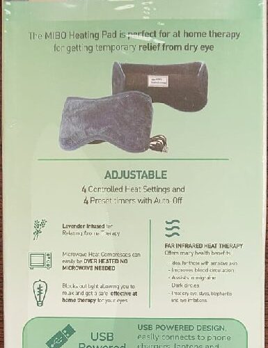 MIBO Heating Pad- Dry Eye Heating Mask, Premium Eye Spa