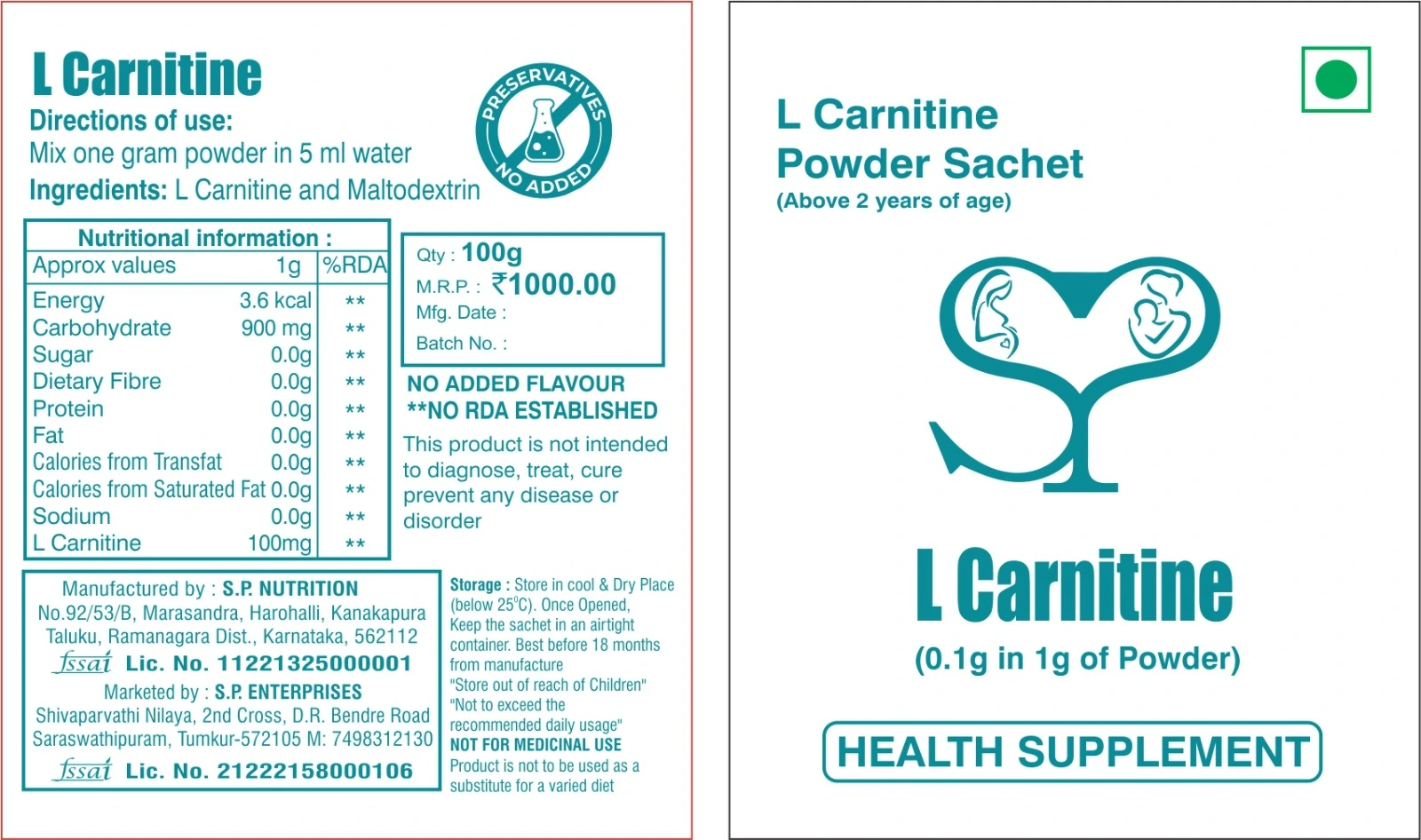 SP L - CARNITINE
