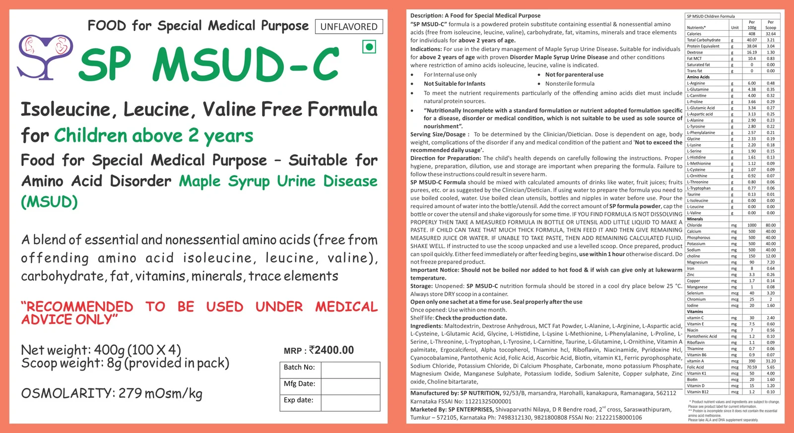 SP -MSUD-C