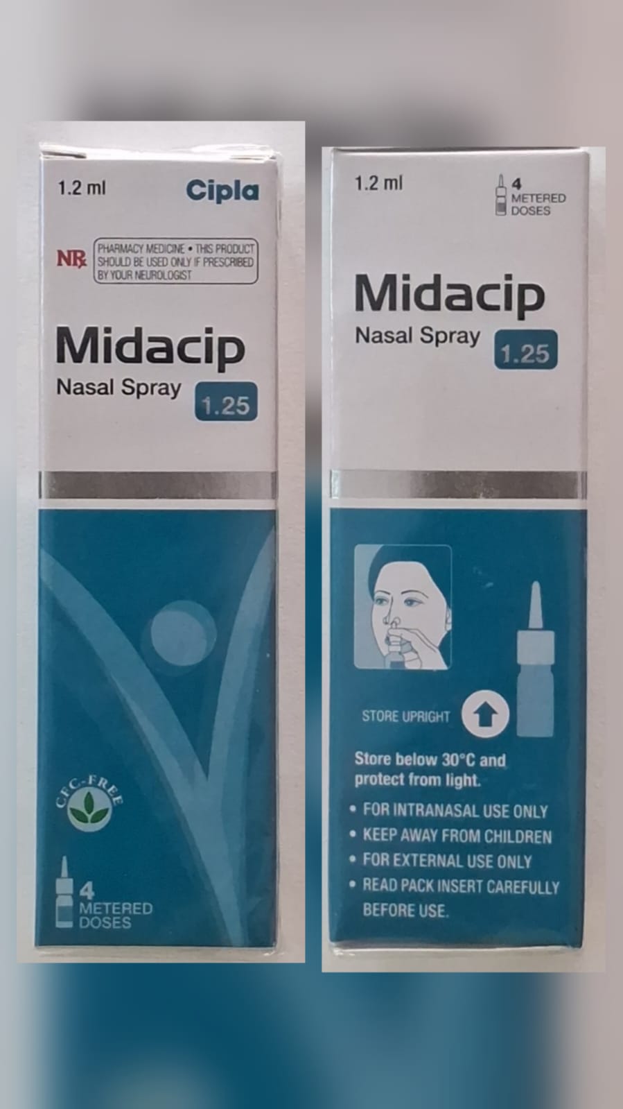 Midacip Nasal Spray 1.25mg